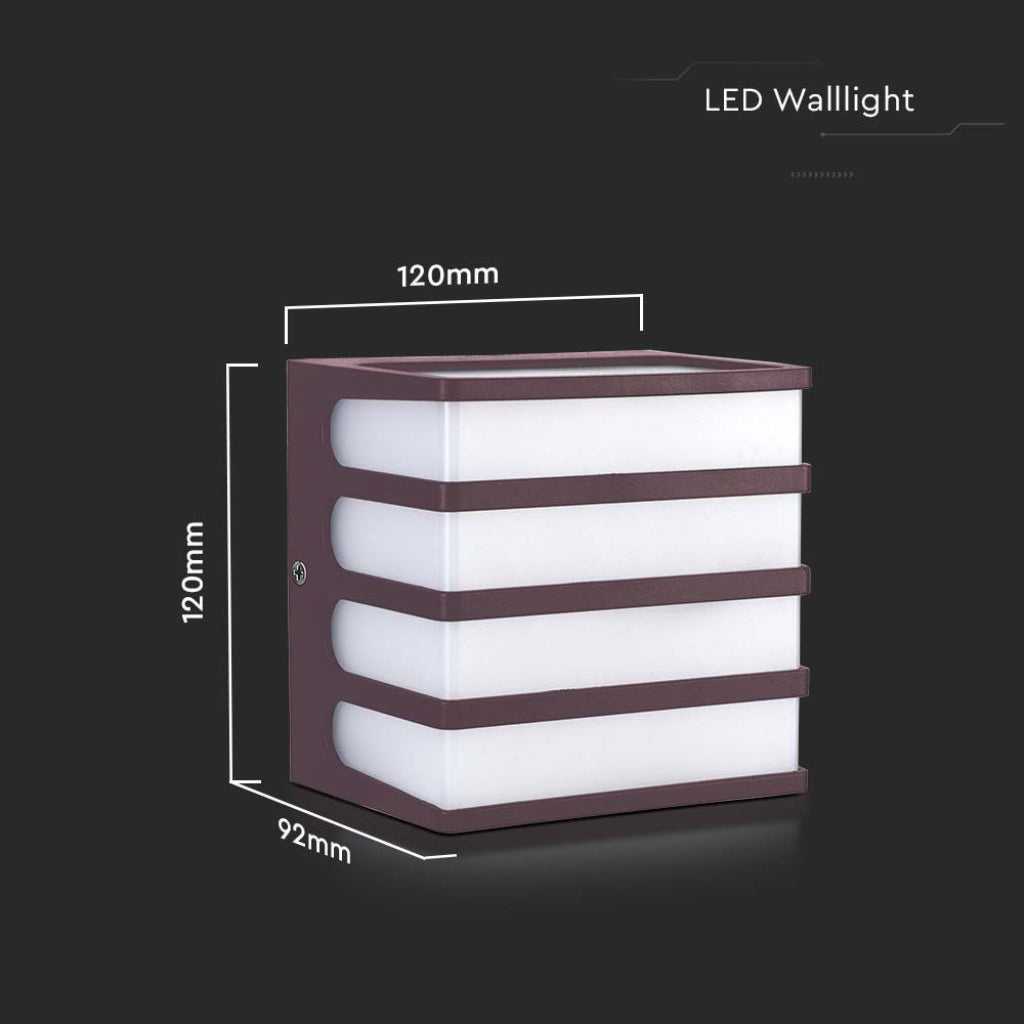 V-TAC Lampada LED da Muro a Lanterna 8W Moderna Colore Corten 4000K IP65 V-TAC Lampada LED da Muro a Lanterna 8W Moderna Colore Corten 4000K IP65